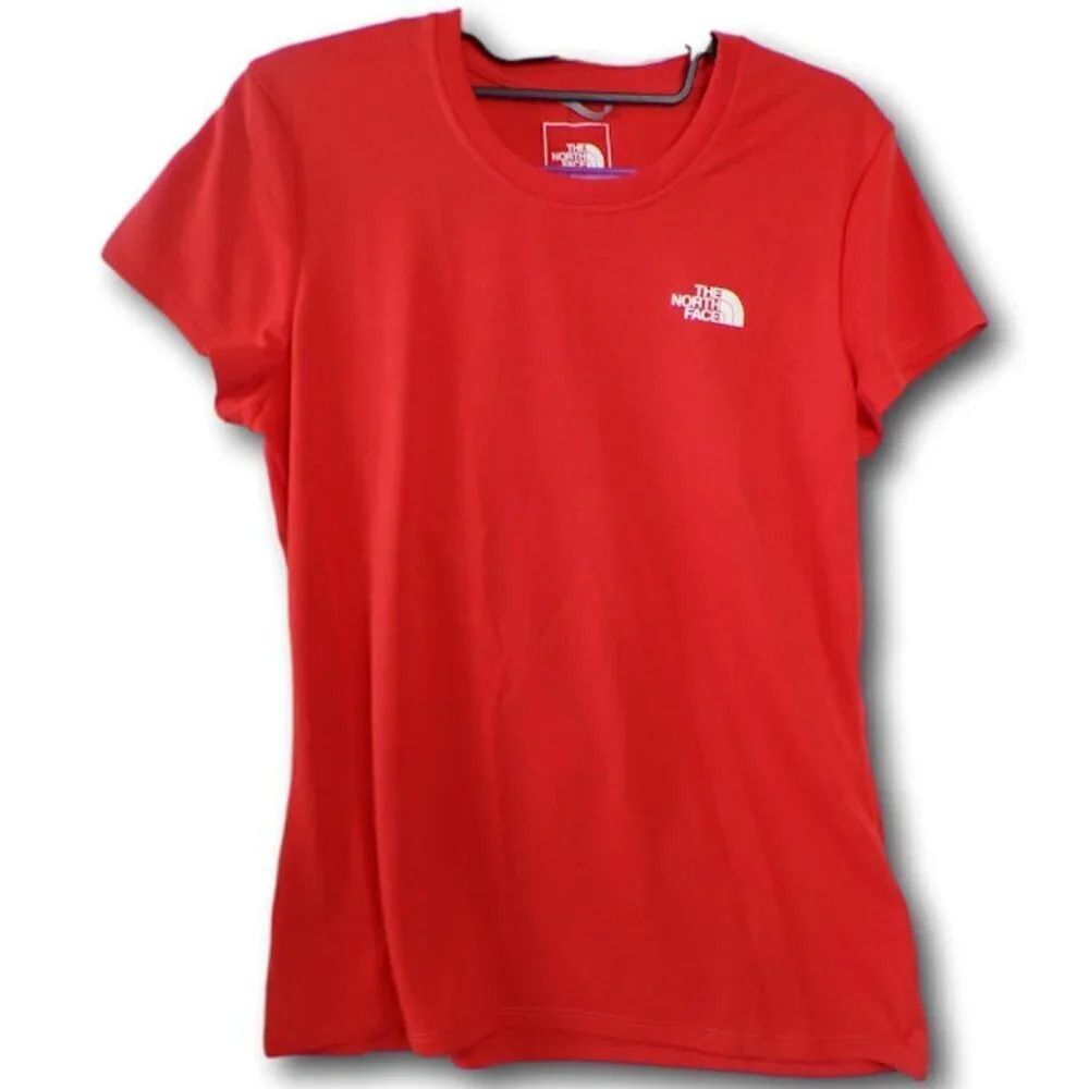 The North Face Women's Red REAXION AMP CREW T-Shirt Size: M - Picture 2 of 3